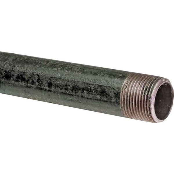 Kloeckner Metals Pipe, 21 ft L, Threaded BLK 11/2